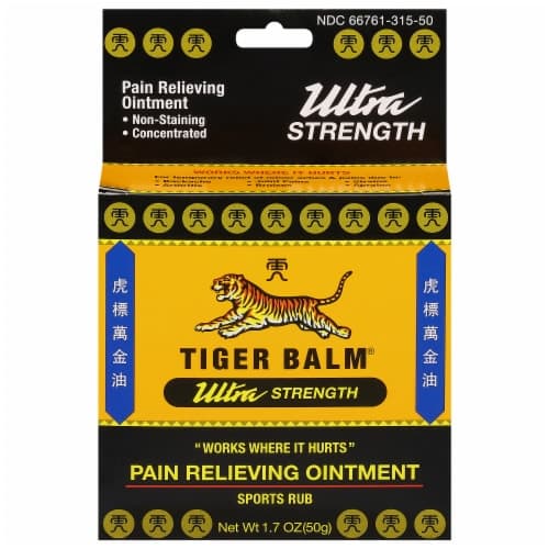 Tiger Balm Pain Relieving Ointment, Ultra Strength, Sports Rub
