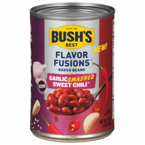 Bush'S Best Flavor Fusions Garlic Smashed Sweet Chili Baked Beans