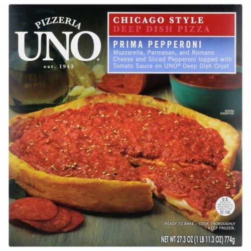 Uno Foods Deep Dish Chicago Style  Pepperoni Pizza