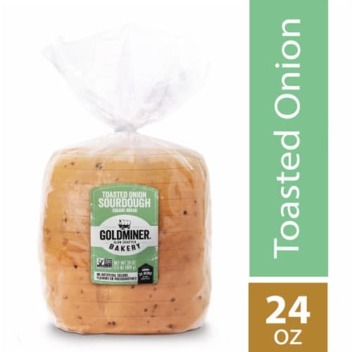 California Goldminer Toasted Onion Sourdough Square Bread