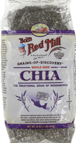 Bobs Red Mill Chia Seeds, Premium, Whole