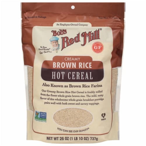 Bobs Red Mill Cereal Hot Creamy Brown Rice Farina