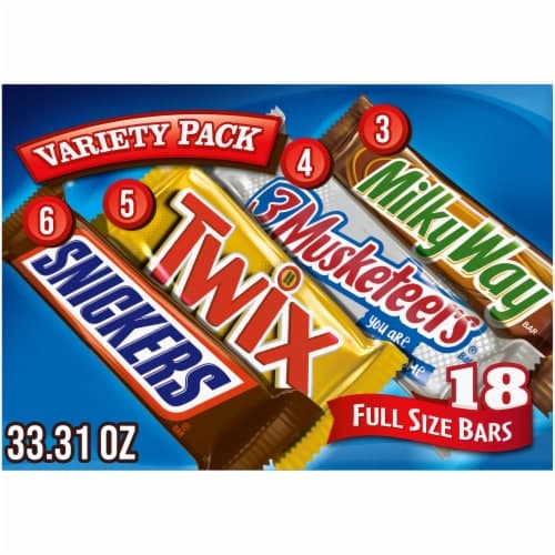 Snickers Twix Milky Way And 3 Musketeers Assortment Chocolate Candy Bar Variety