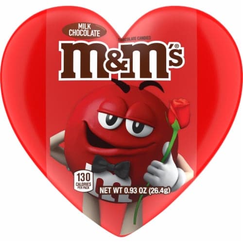 M&M'S Milk Chocolate Candy Heart Valentine Candy, Heart