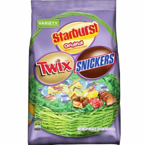 Snickers, Twix & Starburst Chocolate Easter Candy Variety Mix Bag