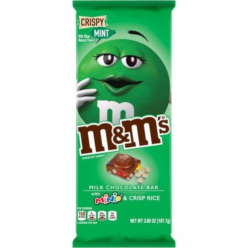 M&M'S Milk Chocolate Bar, Crispy Mint