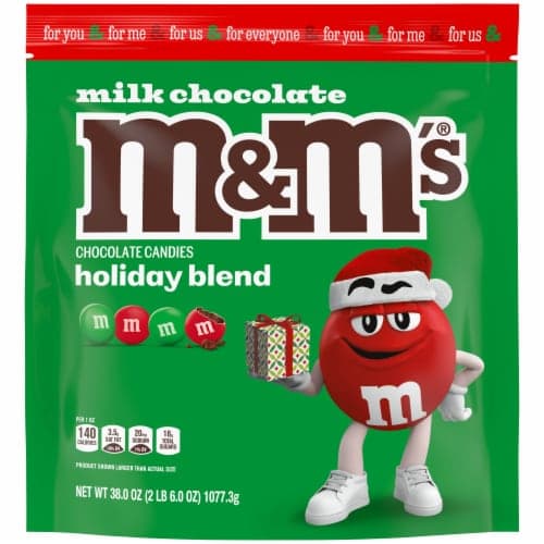 M&M'S Christmas Gift Milk Chocolate Candy Bag