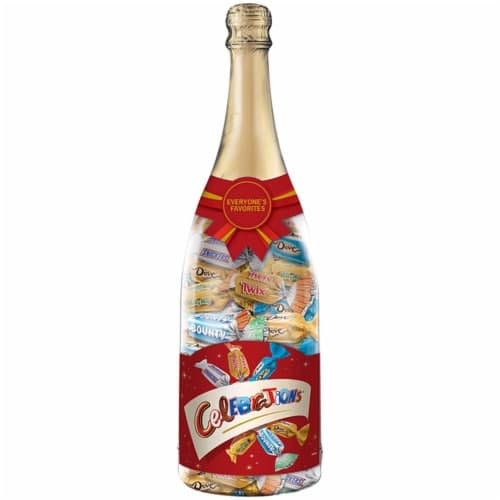 Celebrations Chocolate Variety Mix Candy Bars, 9.52-Ounce Christmas Gift Champagne