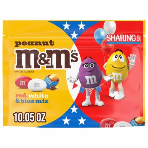 M&M'S Red, White & Blue Mix Peanut Chocolate Candies