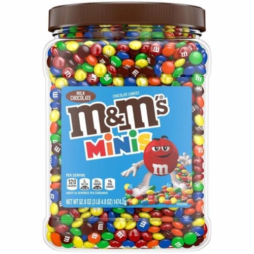 M&M'S Minis Milk Chocolate Candy Resealable Bulk Jar