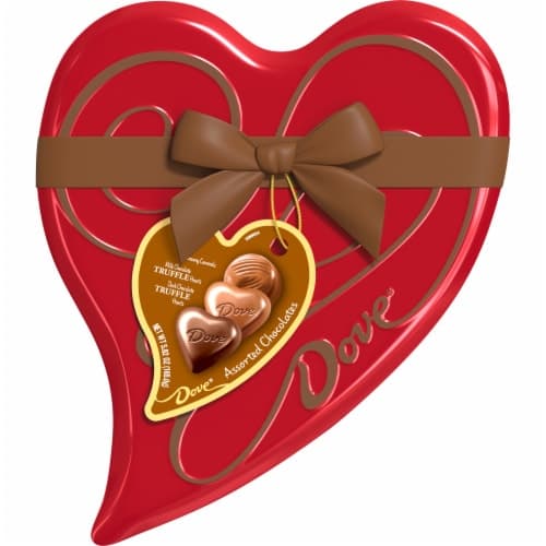 Dove Assorted Valentine'S Day Chocolate Truffle Candy Heart Tin