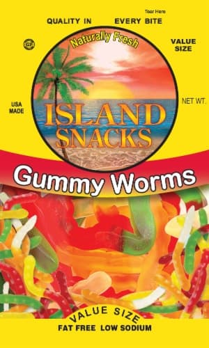 Island Snacks Gummy Worms Value Size