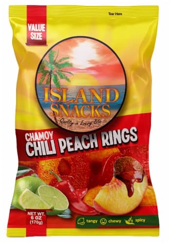 Island Snack Value Size Chili Peach Rings