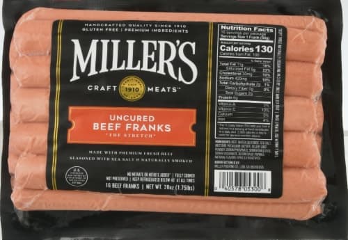 Miller'S Beef Frankfurters