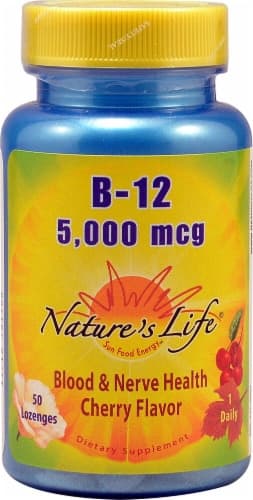 Nature'S Life Cherry B-12 Lozenges 5000 Mcg