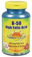 Nature'S Life B-50 High Folic Acid Complex Capsules