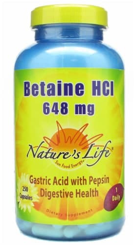 Nature'S Life  Betaine Hydrochloride