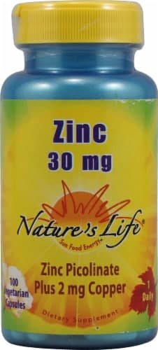 Nature'S Life Zinc Picolinate Caps