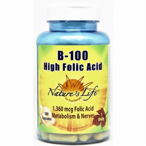 Nature'S Life B-100 High Folic Acid 100 Caps