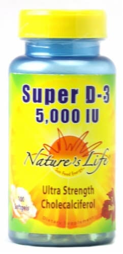 Nature'S Life Super D-3 Softgels 5000 Iu