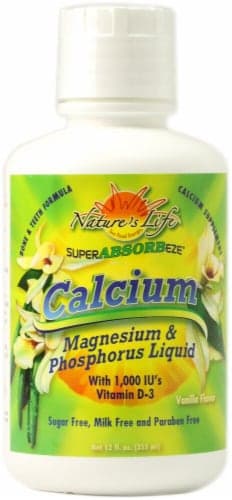 Nature'S Life  Calcium Magnesium And Phosphorus Liquid   Vanilla