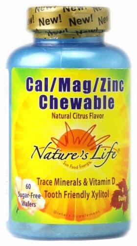 Nature'S Life  Cal Mag Zinc Chewable   Natural Citrus