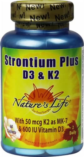 Nature'S Life  Strontium Plus D3 & K