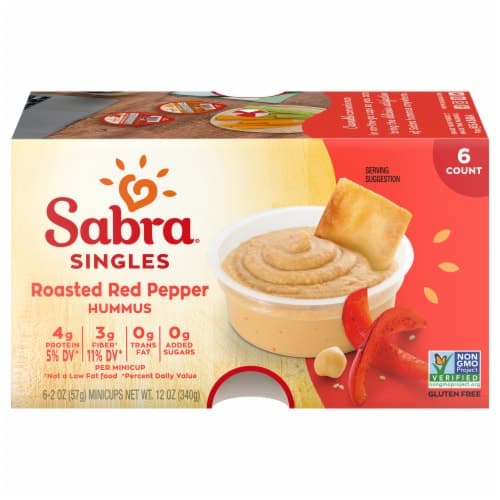 Sabra Singles Roasted Red Pepper Hummus