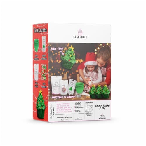 Cake Craft Christmas Tree Cupcake Kit