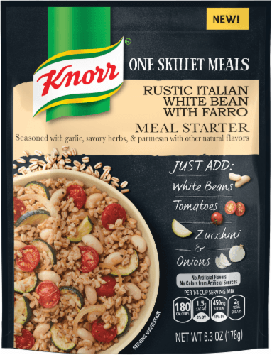 Knorr One Skillet Meals Rustic Italian White Bean Farro Meal Starter