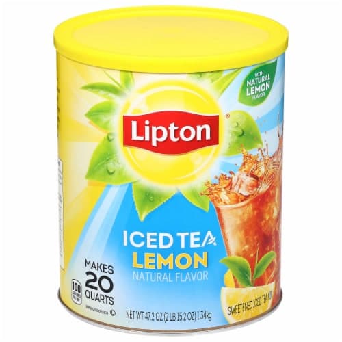 Lipton Iced Tea Mix Lemon Sugar Sweetened