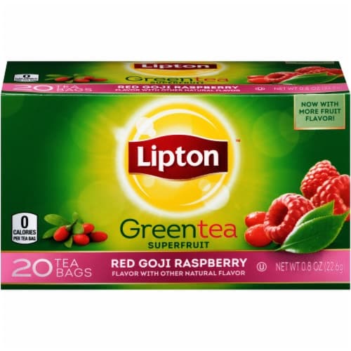 Lipton Superfruit Green Tea Red Goji Raspberry Flavor