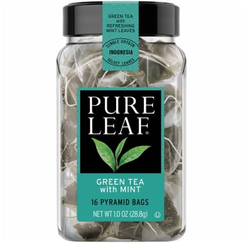 Pure Leaf Green Tea With Mint Pyramid Bags