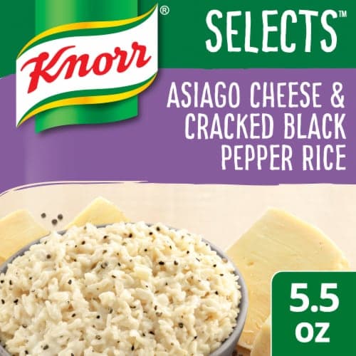Knorr Selects Asiago Cheese & Cracked Black Pepper Rice Side Dish