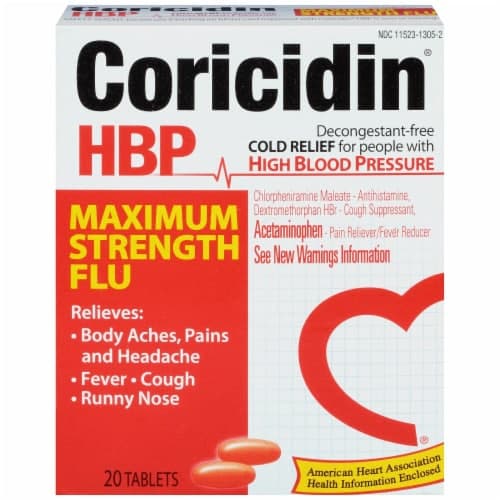 Coricidin Hbp Maximum Strength Flu