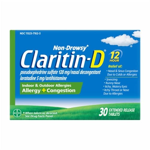 Claritin-D Allergy & Congestion, Non-Drowsy, Extended Release