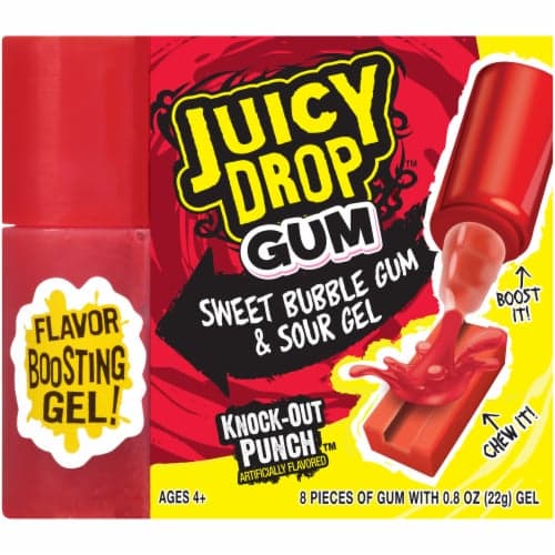 Juicy Drop Sweet Bubble Gum & Sour Gel, Apple Attack