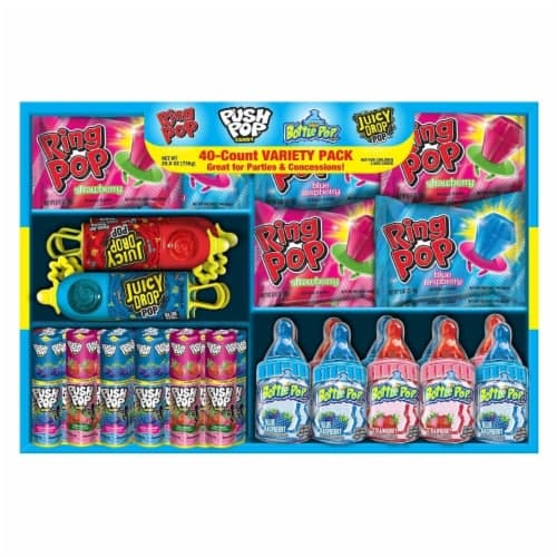 Topps Candy Variety Pack, Ring Pop, Push Pop, Baby Bottle, Juicy Drop