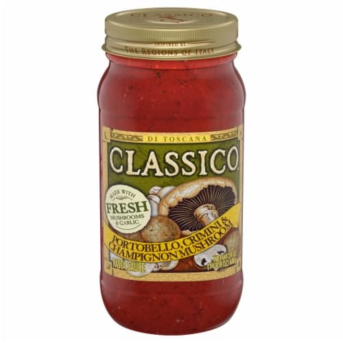 Classico Portobello Crimini & Champignon Mushroom Pasta Sauce Jar