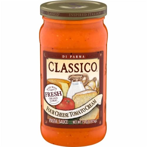 Classico Four Cheese Tomato Cream Pasta Sauce Jar