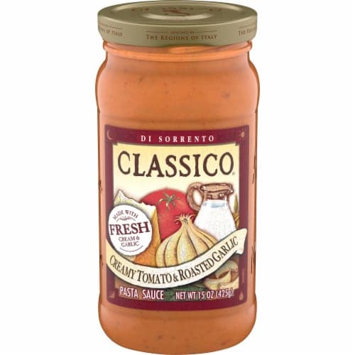 Classico Creamy Tomato And Roasted Garlic Pasta Sauce, Jar
