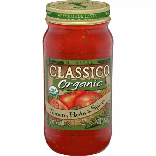Classico Organic Tomato, Herbs & Spices Pasta Sauce. Jar