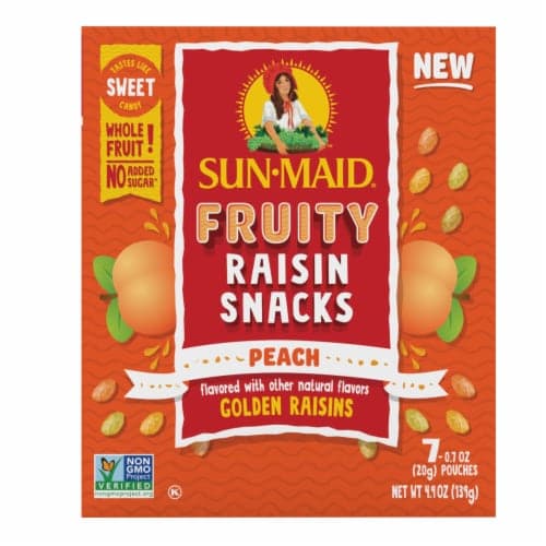Sun-Maid Fruity Raisin Snacks Peach