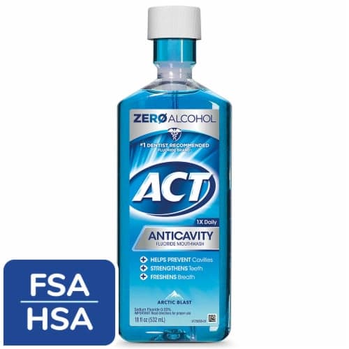Act Fluoride Mouthwash, Anticavity, Arctic Blast