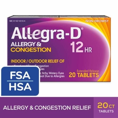 Allegra D Allergy & Congestion, 12 Hr, Extended Release