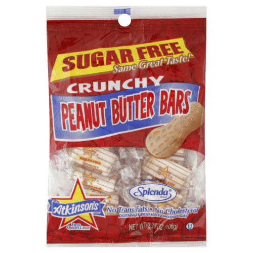Atkinson'S Sugar Free Crunchy Peanut Butter Bars