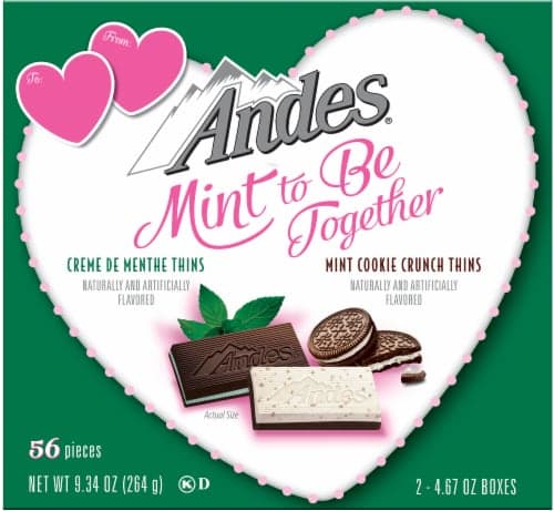 Andes Mint To Be Together Creme De Menthe Thins And Mint Cookie Crunch Thins Valentine Candy