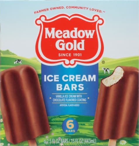 Meadow Gold Vanilla With Chocolate Ice Cream Bars