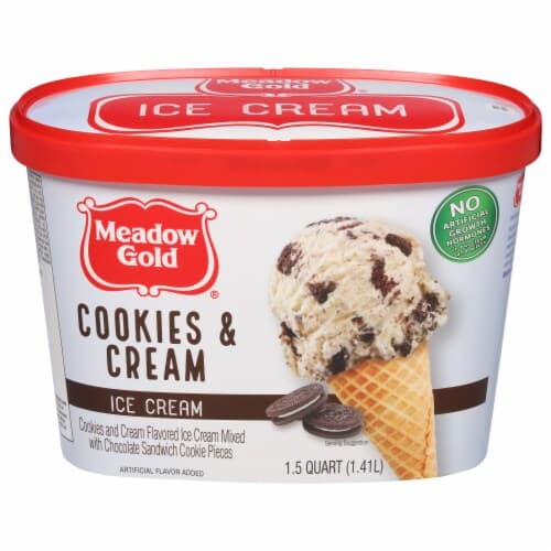 Meadow Gold Cookies & Cream Ice Cream Tub