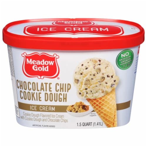 Meadow Gold Chocolate Chip Cookie Dough Ice Cream Tub